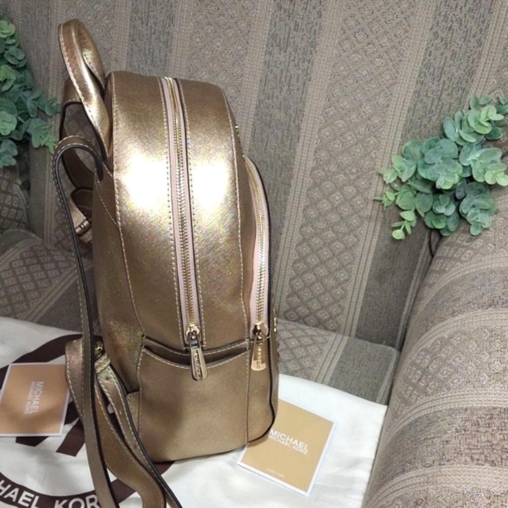 NWOT Michael Kors Abbey Studded Heart Backpack - Picture 5 of 16